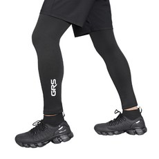 GROOVSTAR GRS Storm 刷毛冬季運動腿套, 1個, 黑色