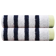 Songwol 松月 精梳棉奇趣浴巾 200g 30支棉紗, 深藍色, 2個