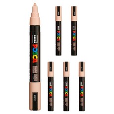 POSCA 粗字用 PC-5M 嫩粉色, 6個, 1色