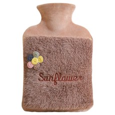 Solle 溫暖熱水袋 時尚熱水袋 熱水暖水袋 棕色 1L 28 x 17.5 x 2 cm, 1個