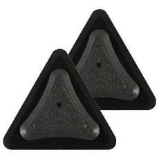 Time Leisure 多功能便攜式刮水/除霧/刮毛三角刮水板, 黑色, 2個