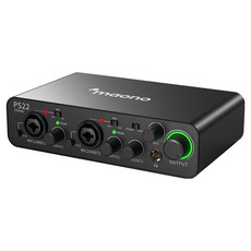 마오노 라이브 스트리밍 오디오 인터페이스, PS22, 블랙