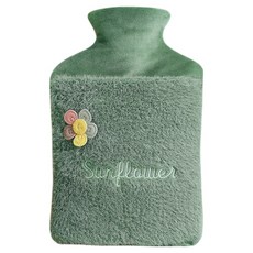 Solre 溫暖熱水袋 時尚熱水袋 熱水袋 綠色 1L 28 x 17.5 x 2 cm, 1個