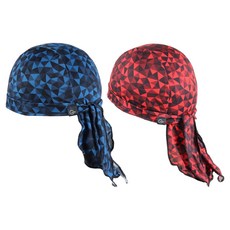 ONEARDOR Cooling Up 多功能頭巾, 2個, 海軍藍 + 紅色