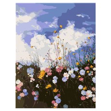 데이소이 감성 풍경 무드 DIY 숫자유화 7 풍경07 40 x 50 cm, 혼합색상, 1개