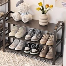 Soso House 組裝式簡約玄關鞋櫃 3層, 黑色, 1個