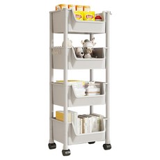 Roy 多用途開放式手推車 30 x 20 x 95 cm, 4層, 灰色