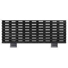 쏠레쿠션매트 욕실 발판 가로반 사이즈 70 x 25 x 0.3 cm + 헤드브릿지 2p 세트, 블랙, 1세트