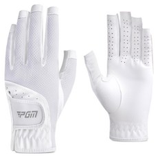 PGM Golf 女款 高爾夫露指手套 PG005, 1套, 白色