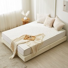 한일의료기 카본탄소매트 2in1 전기요 토퍼핏 HI-2025D, 퀸(150 x 200 cm), 크림