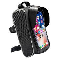 Salespick 自行車防水觸控手機包支架, 1個, 黑色