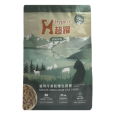 Hyperr 超躍 全齡貓 貓用冷凍乾燥生食餐 貓飼料, 60g, 1個, 羊肉
