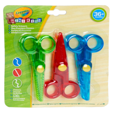 Crayola 繪兒樂 迷你創作藝術剪刀 3入組, 綠色 + 紅色 + 藍色, 1組