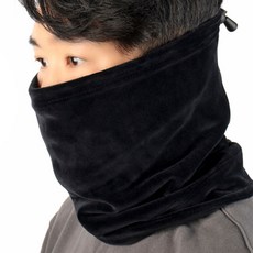 하이마운트 극세사 넥워머, 블랙, 1개
