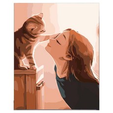 daysoy Mood Interior DIY數字油畫帆布畫 7 交響 30*40cm, 1個, 混合色