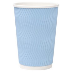 Happypack 三信商社 Hangyeol 一次性3層外帶紙杯 380ml 天空藍, 1個, 100入
