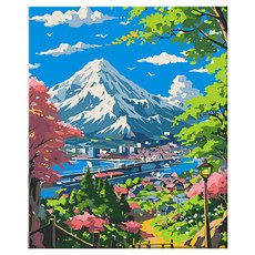 daysoy DIY 油畫 DIY 名畫繪圖組 2 夏天 30 x 40 cm, 1個, 混合色