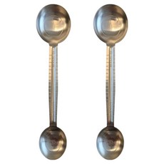 키친하우스 스테인리스 눈금자 요리 양면계량스푼, 2개