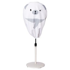 쏙쏙채움 스판 써큘레이터 선풍기커버, 흰 곰돌이