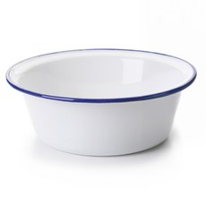 ibili 寬底琺瑯餐碗 16cm, 藍色, 1個
