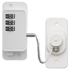 OhBabyLightly 無痕 密碼安全鎖, 1個, 白色