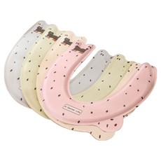 Day Rhythm EVA 防水馬桶坐墊套4件組, 米色, 粉紅色, 萊姆綠, 淺藍色, 1套