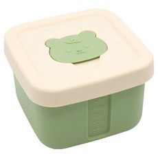 빅벅 실리콘 큐브 이유식 얼음틀, 그린, 1개, 150ml