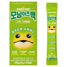 모닝이즈백 숙취해소제 스틱 그린애플 10p, 200g, 1개