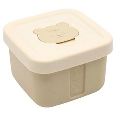 빅벅 실리콘 큐브 이유식 얼음틀, 베이지, 1개, 150ml