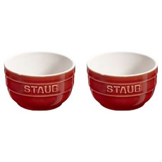 staub 陶瓷烤盅, 古銅色, 2個