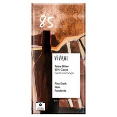 ViVANI 德國精選85%黑巧克力片, 1個, 80g