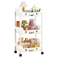 洛伊獨特設計推車 28 x 19 x 89 cm, 3層, 米色