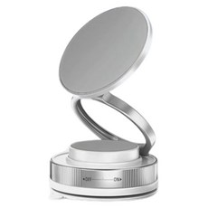 赫賽 真空吸附 磁吸式 旋轉型 手機支架, 1個, 白色