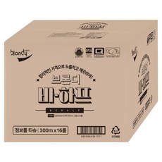 blondy Be-Half 雙層大尺寸衛生紙 300m, 1個, 16捲