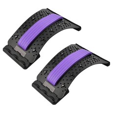 DAEHAN 腰部脊椎伸展指壓按摩器, 2個, 紫色