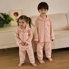 도씨 실크핏 긴팔 카라 잠옷 세트 D-5210