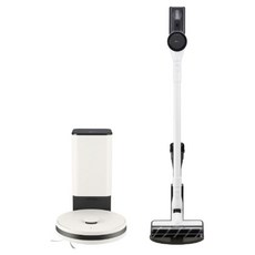 LG전자 코드제로 오브제컬렉션 로봇청소기 R5 + 무선청소기 A5 세트 AS520HA-R 방문설치, 카밍베이지(로봇청소기), 에센스 화이트(무선청소기)