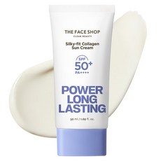 THE FACE SHOP 菲詩小舖 強效持久絲滑膠原蛋白防曬霜 SPF50+ PA++++, 50ml, 1個