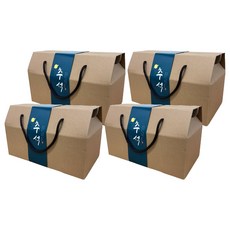 Inp 多用途提繩手提盒 3號(26 x 14 x 10 cm) 4入 + 滿月秋夕腰帶紙 4入 套組, 1套, 混合色