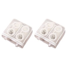 防變形運動鞋洗衣袋 中型, 2個, 白色