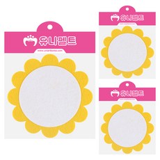 유니아트 펠트 미소꽃판, 노랑, 3개