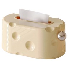 微笑的衛生紙盒 起司點綴, 銀色