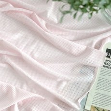부드러운 초대폭 밤부 에어매쉬 싱글 쟈가드 다이마루 에어블리 원단, 핑크, 1개