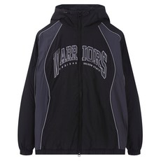NBA 남녀공용 골든스테이트 워리어스 라글란 컬러 블록 패딩 점퍼 N254JP114P