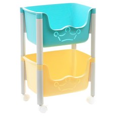 Roi 亮彩手推車 37 x 25 x 55 cm, 2層, 混色