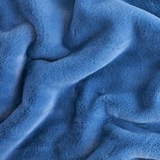 柔軟寬幅單面絲絨環保人造名人熱銷毛皮布料, 1個, 深藍色