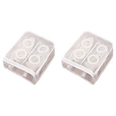 Laundrysaso 防變形運動鞋洗衣網 大號, 2個, 白色