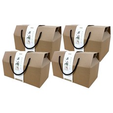 Inp 多用途繩提把盒3號(26 x 14 x 10 cm) 4入 + 中秋花鳥圖腰帶紙 4入組, 1套, 混合色