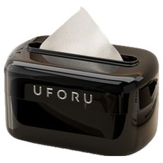 微笑的衛生紙盒圓形衛生紙盒, 黑色