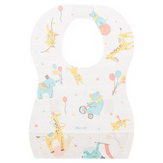 Richell 利其爾 嬰兒用拋棄式圍兜, 1個, 白色, 20入